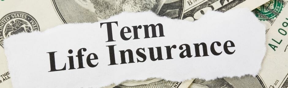 Term life insurance policy for sale