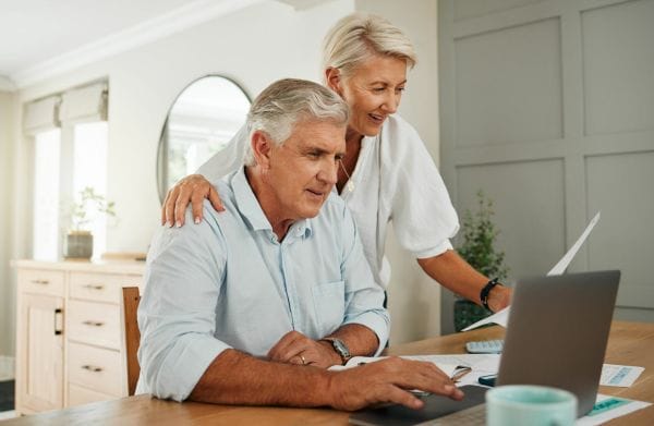 Image showing a person reviewing life insurance policy 