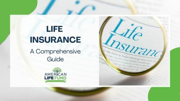 Blog feature image with of a magnifying glass and a caption that says life insurance