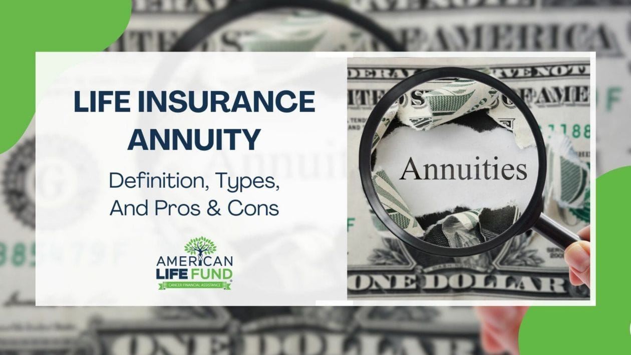 Blog feature image with magnifying money that says annuities with a caption of life insurance annuity