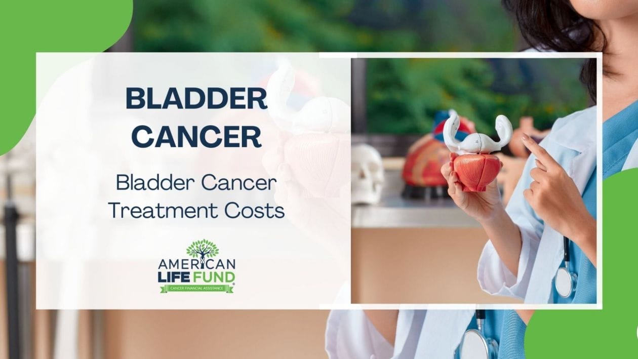 Medical professional holding a model of the bladder, presenting an informative overview of Bladder Cancer Treatment Costs for a healthcare blog.